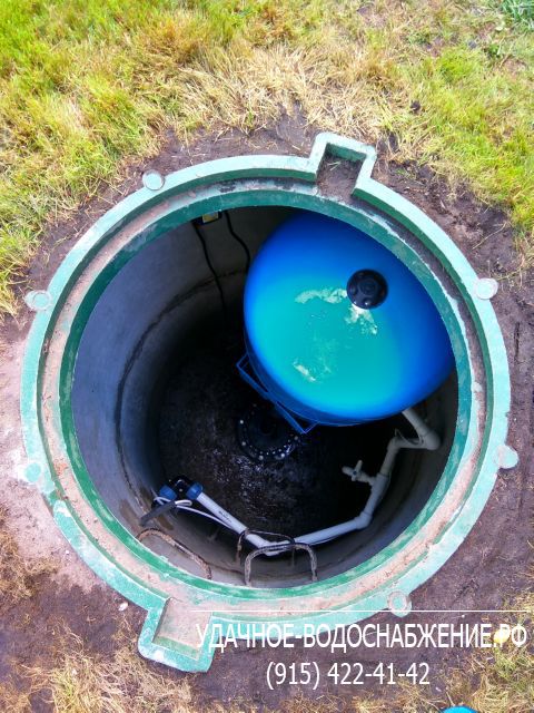 Водопровод дачи из скважины с разводкой воды и канализации в отдельном санузле и установкой сантехники. Монтаж автономной канализации БИО-СТОК-АВТО-6